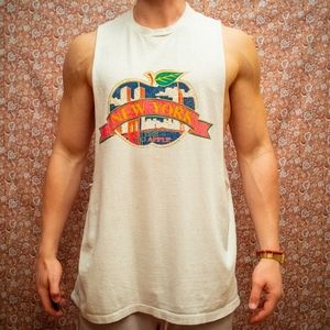 New York Big Apple Vintage Tank Top Muscle Tee